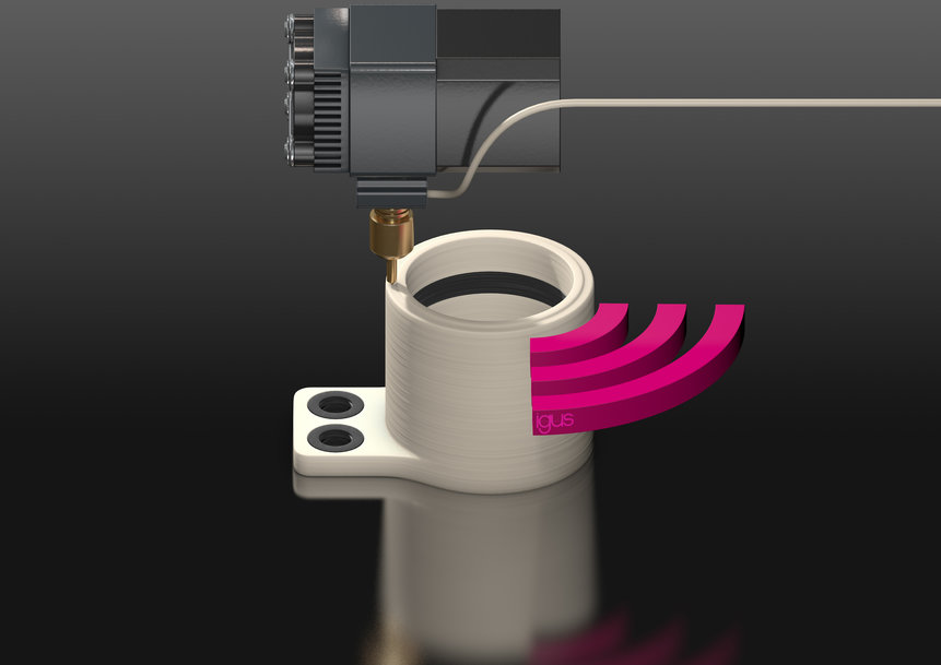Additive Fertigung trifft auf Industrie 4.0: igus macht 3D-gedruckte Tribo-Bauteile intelligent